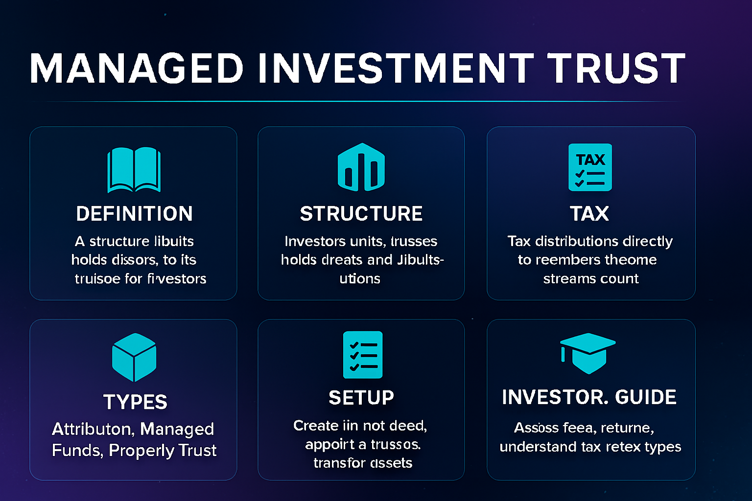Managed Investment Trust: Definition, Structure, Tax, Types, Setup &  Investor Guide - QuickFast Blog