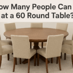 how many people can sit at a 60 round table