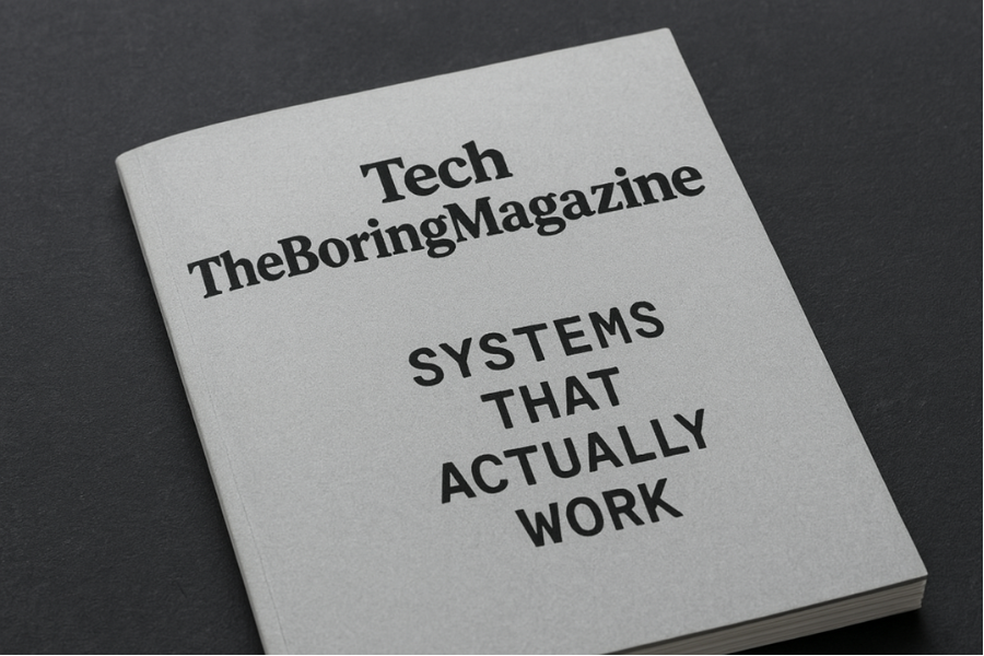 tech theboringmagazine