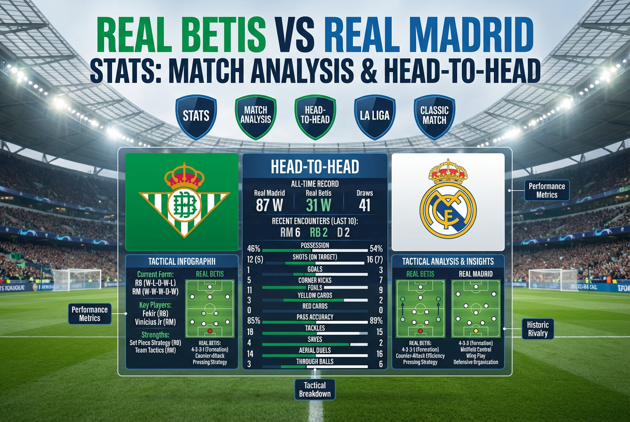 Real Betis vs Real Madrid Stats