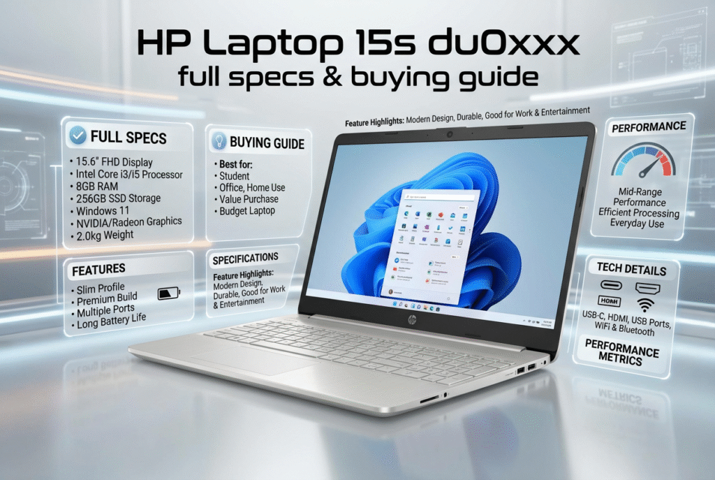 hp laptop 15s du0xxx