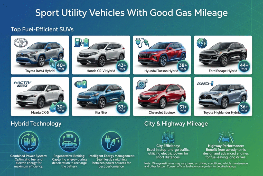 Sport Utility Vehicles With Good Gas Mileage