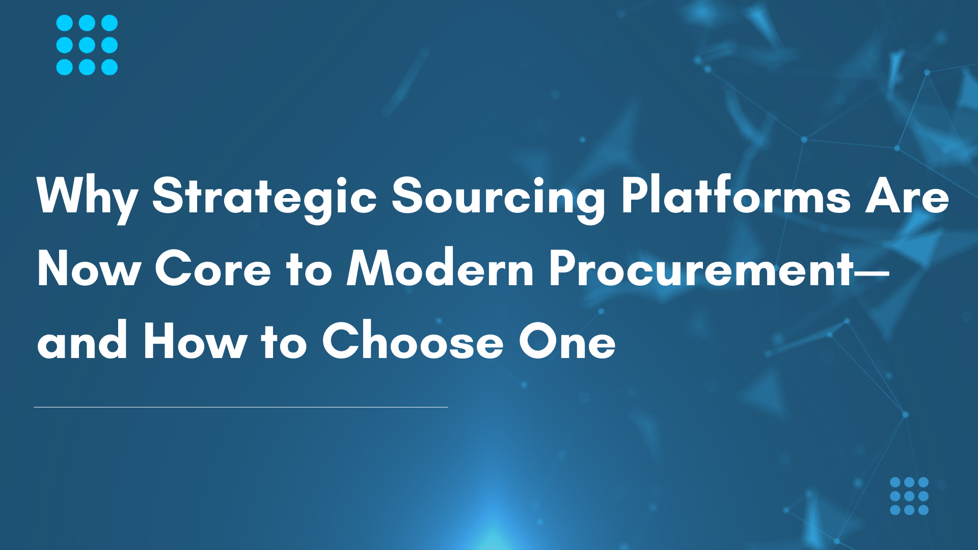 Strategic Sourcing Platforms Are Now Core to Modern Procurement