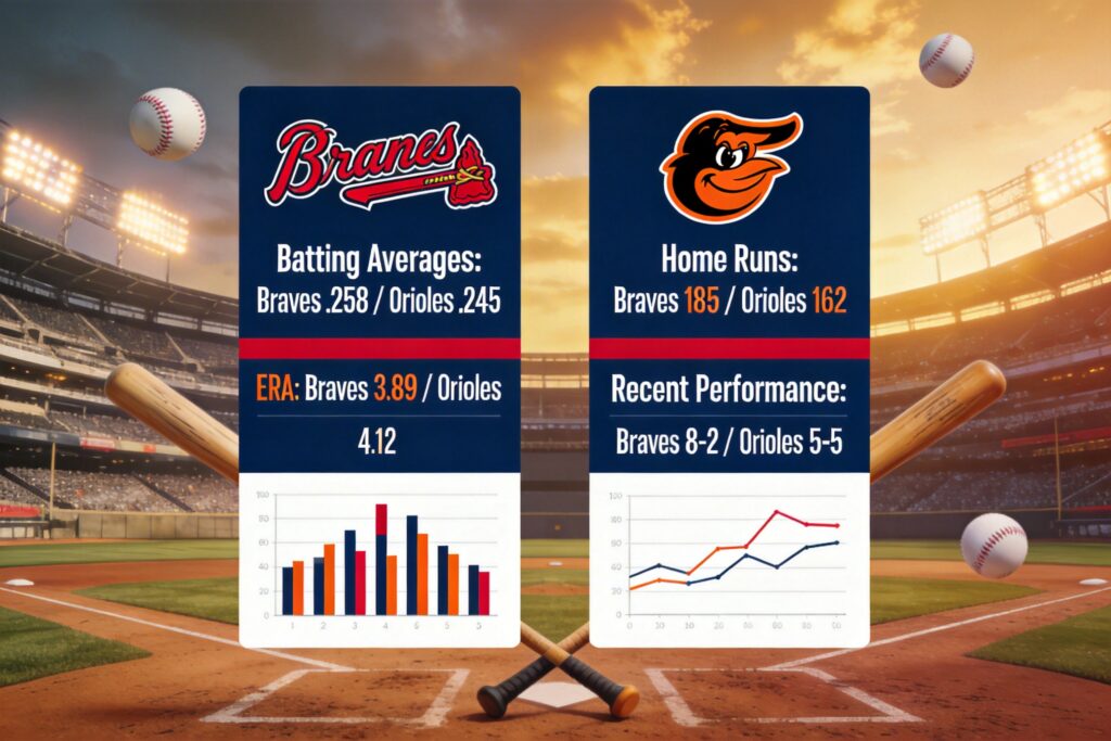 atlanta braves vs baltimore orioles match player stats