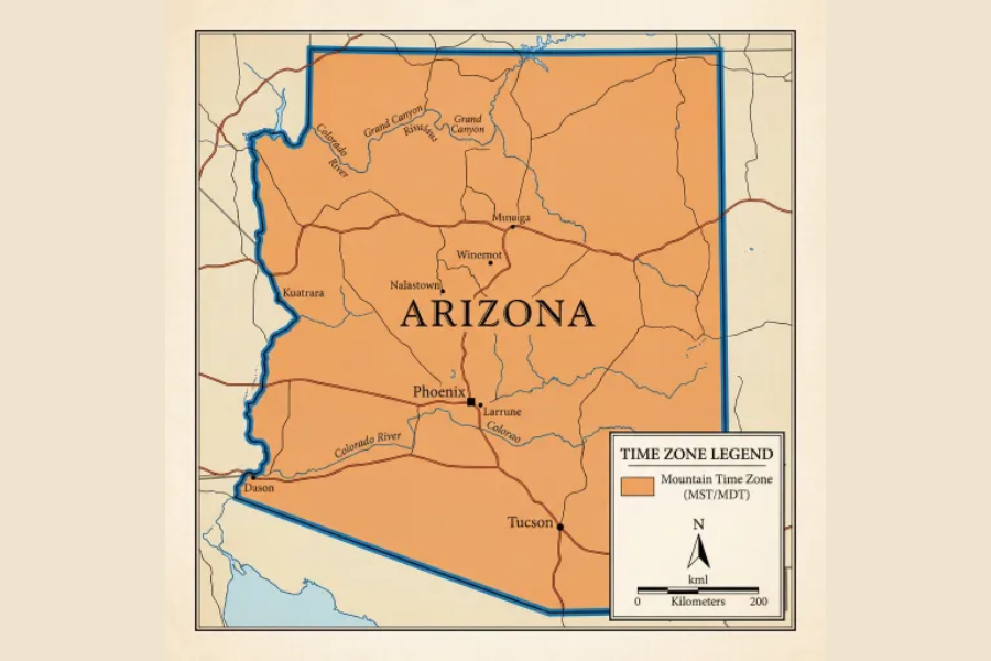 time zone is arizona in